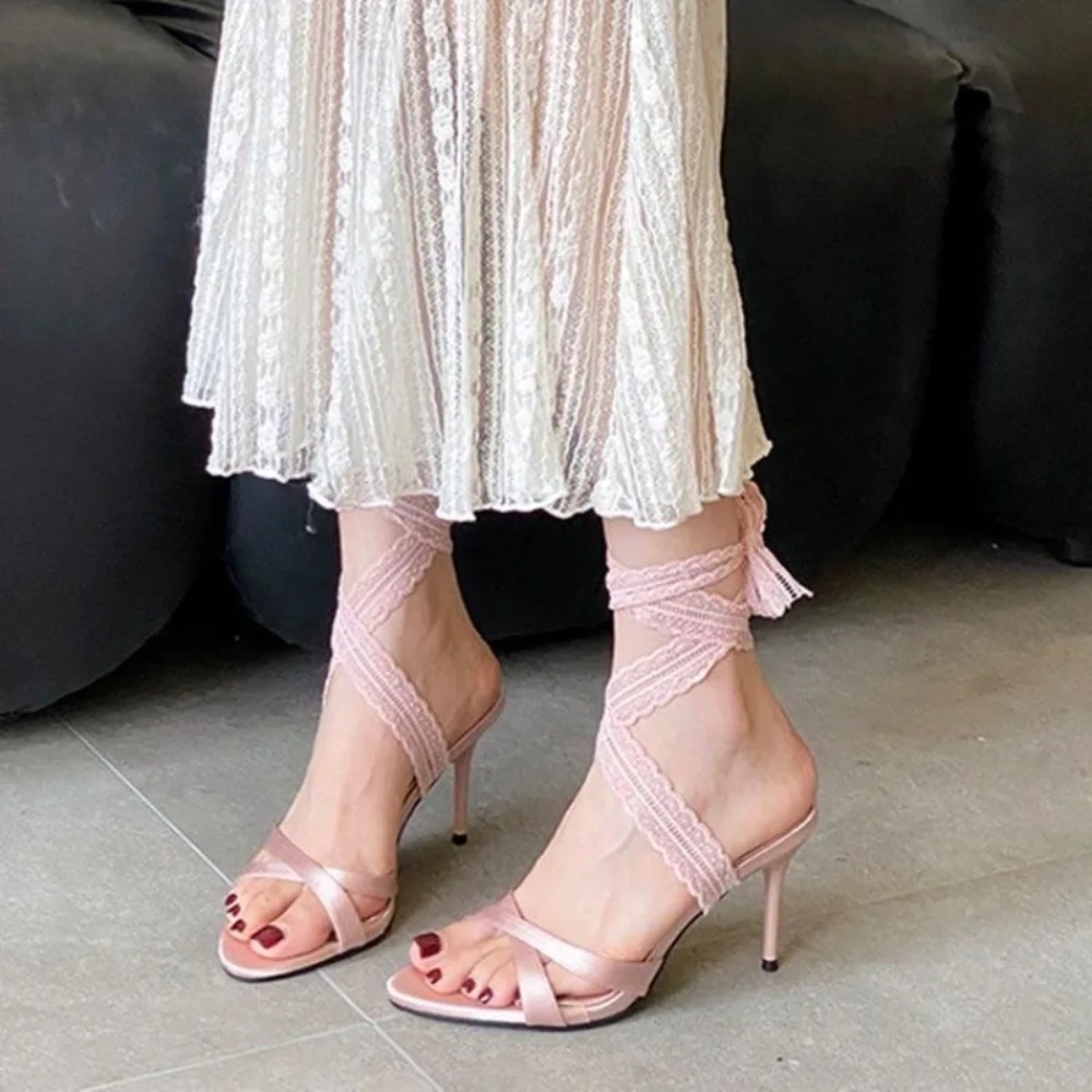 Ladies High Heel Sandals Lace  - đánh giá và giá Crossfit Ladies